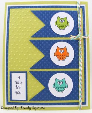 *Owl "Note" Card

