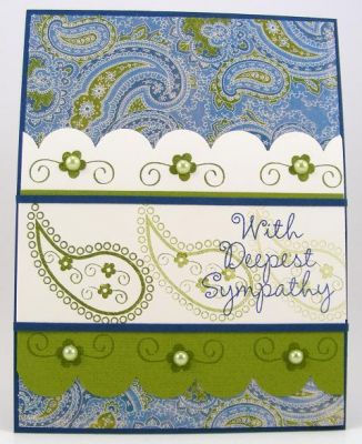 Paisley Sympathy Card
Card features sympathy4you and build-a-paisley clear stamp sets.
Keywords: SOL sympathy4you build-a-paisley