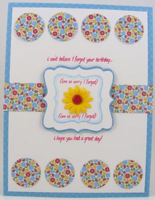 Sorry I Forgot Card
Card features monogram2build and late4Bday clear stamps
Keywords: The {Stamps} Of Life
