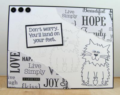 **Don't Worry Card**
Keywords: cat2stamp