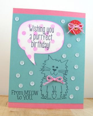 **Purrfect Birthday Card**
Keywords: cat2stamp
