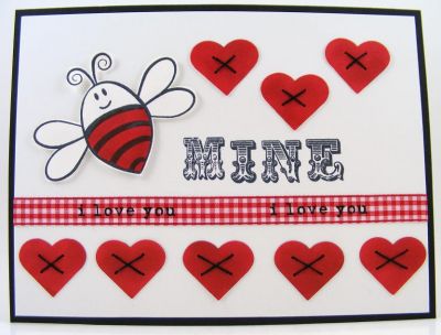 *Bee Mine Card*
I used hive4bees with the new alpha4Fayleen to create this fun Valentine's card.
Keywords: alpha4Fayleen