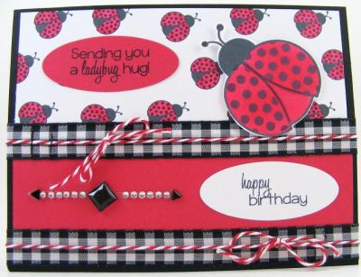 *Ladybug Hug Card*
ladybugs2love used with some Sizzix oval framelits
Keywords: ladybugs2love