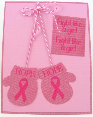 ***Fight Like A Girl Card***
Turned some mittens from a Sizzix eClips design cartridge into "boxing" gloves.  :)
Keywords: ribbon4cure