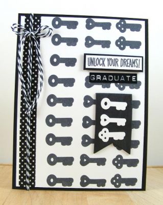 **Unlock Your Dreams Graduate Card**
Stamps and Dies -- heartlocket2love
Keywords: heartlocket2love
