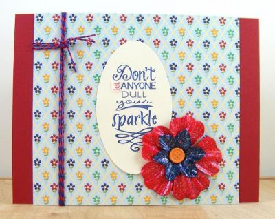 **"Sparkle" Card**
See how I added "sparkle" to the flowers on this card at my blog: Bev's Creative Path.


Keywords: upliftingwords2hear