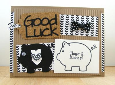 **Lucky "Hogs and Kisses" Card**
Keywords: piggybank2stamp