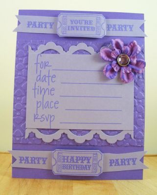 **Birthday Party Invite**
tickets2stamps used with invite2create for a quick and easy birthday invitation
Keywords: tickets2stamps
