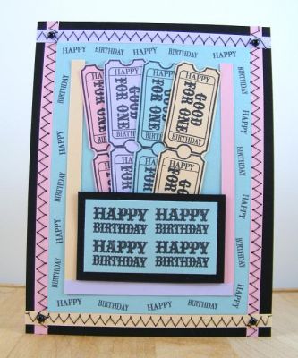 **Good For One Happy Birthday Card**
Keywords: tickets2stamps