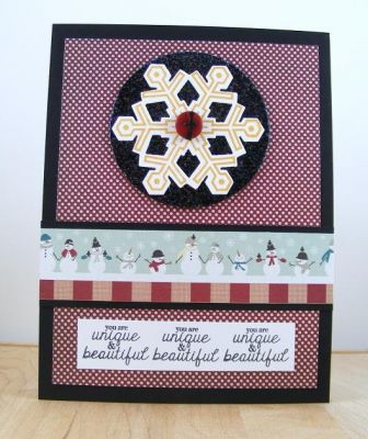 **You Are Unique Card**
Keywords: snowflakes2stamp