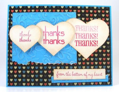 Thanks From The Bottom Of My Heart Card
Card features the March release/Thanks2You clear stamp set.
Keywords: The Stamps Of Life/Thanks2You