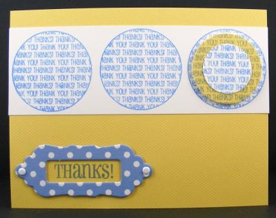 Thanks Card
Features sentiments4circles clear stamp set
Keywords: The {Stamps} Of Life/sentiments4circles