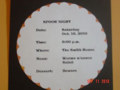 The inside of the invite
