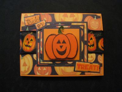 TSOLC01 - Oct. Color Challenge - pumpkin
All the stamps are from the Thanks2Fall stamp set; Paper: Pumpkin Pie from SU, pumpkin paper;Ink: Pumpkin Pie & Basic black SU, Copic Markers: YR04, YR07, G07
Atyou Spica markers: Orange, Melon, & Pitch Black. The finished card size is 41/4 x 5 1/2.  I hope you enjoy it!  Check out my other cards at:  http://stampingwithalexis.blogspot.com/
