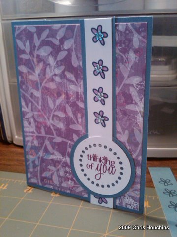Back2Basics Digital Chris
I played with the digital stamps from B2B today and I'm really loving it! 

I kept it simple as the person who is receiving this isn't someone I know very well....

Stamps: Back2Basics
Paper: DCWV pocket full of posies, coordinating blue, PTI white 
Inks: HP 56 & 57 for my 7 or 8 year old printer
Other: Glitter Pen and Darice gems. 
Keywords: B2B digital