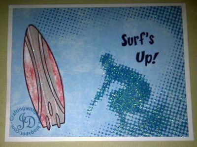 Surf's Up!
The full list of supplies is listed on my blog:
http://craftingwithjamie.blogspot.com/2011/07/surfs-up.html
