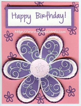 Happy Birthday Cricut Flower
