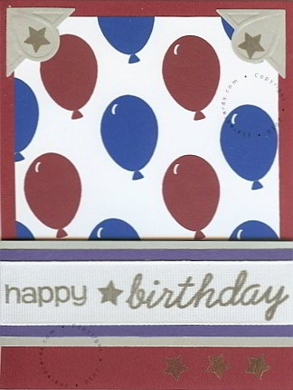 All American Birthday Card
Colorful birthday card fora male or a military member.
Keywords: TSOLD02