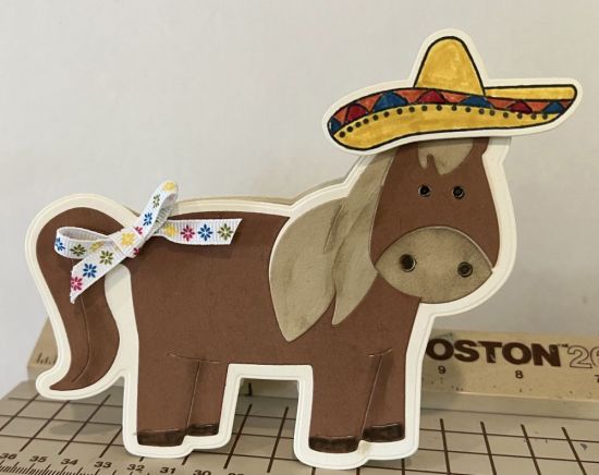 Fiesta Pony Card
Made for granddaughter's birthday - we celebrated with a Mexican Fiesta!
Keywords: horse birthday fiesta