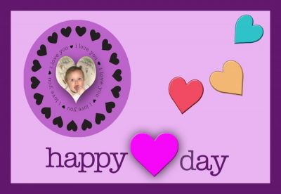 Happy Heart Day!
This is my first (but definitely not last) shot at using Photoshop Elements 8 to create a digital card. Lots of experimenting with layer styles and using the brushes as well as the digi stamps.  
