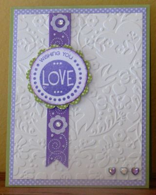 Wishing Love 4 You
Although it came as a Christmas sentiment, this also works well for a wedding card! 
Keywords: wedding  love