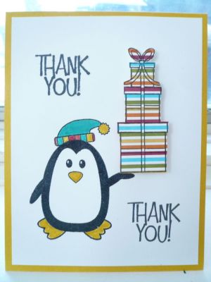 Christmas thank you card
