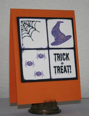 trick or treat
a card i made using the new spooks2scare set.  
