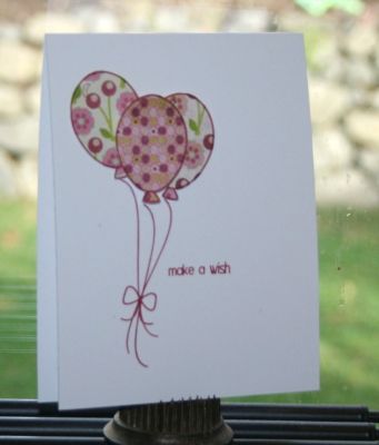 make a wish
A CAS (clean & simple) card using HappyBday2You.  
