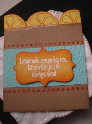 Lemonade Card
For more details about this card, check out this blog post, http://www.caseygainey.com/2013/07/lemonade-card.html
