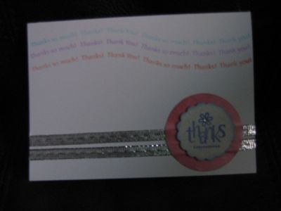 thank you circle card
