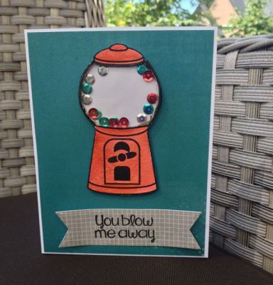 You Blow Me Away-CTD304
I made my first shaker card for the colour challenge at The Color Throwdown.
