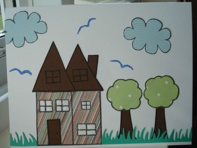 Happy House
Paper Piecing card using houses4us and kites2fly
