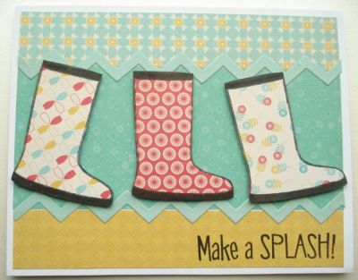 Make a Splash - FMS76
Here is a card a made using the sketch from Freshly Made Sketches and the lovely boots4rain stamp set.
