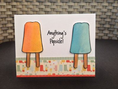 Anything's Popsicle
A summer themed card. More info at:http://mochafrapscrapper.blogspot.ca/2014/08/anythings-popsicle.html
