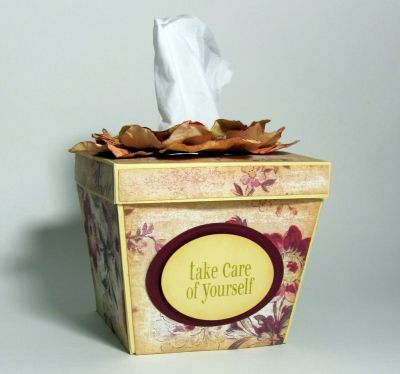 GetWell2You
My answer to kleenex boxes that don't match the home decor.
