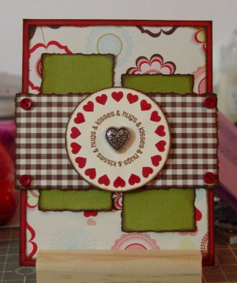 Hugs and Kisses
This is a valentines day card I made for my dear sweet hubby. 
