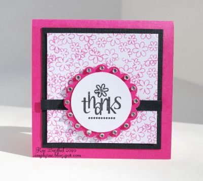 thanks
Just playing around with my new Back2Basics stamp set ;)
Used my favorite color combo & a bit o' bling on this one!!
