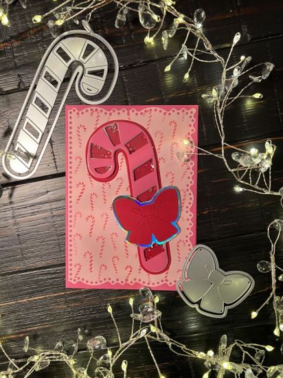 Keywords: Candy cane fold it with stencils