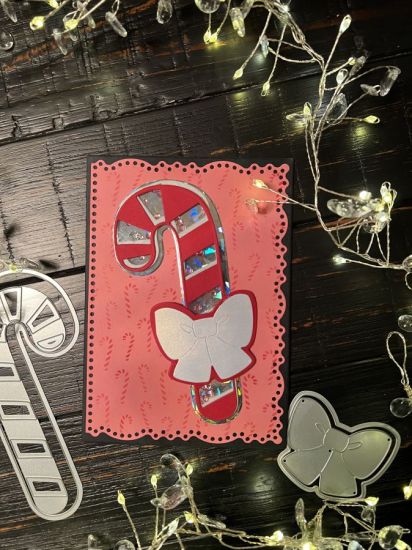 Keywords: Candy cane fold it with stencils
