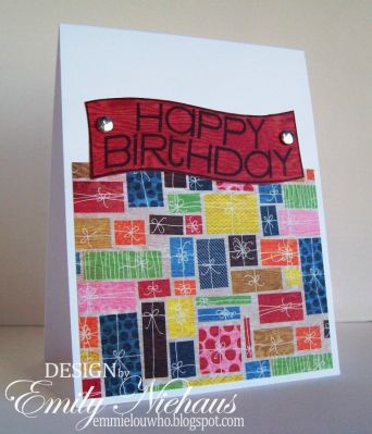 Banner Birthday!
I love the sentiments that fit in the wavy banners in this set. I paired it up with some DP from Basic Grey-Life Of The Party.

TFL!

http://emmielouwho.blogspot.com/
Keywords: sign4froggy