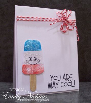 You Are Way Cool!
I couldn't resist putting a smiley on a bomb pop! This was always my favorite treat when the icecream truck rolled through our neighborhood.

TFL!

http://emmielouwho.blogspot.com/
Keywords: patterns4pops