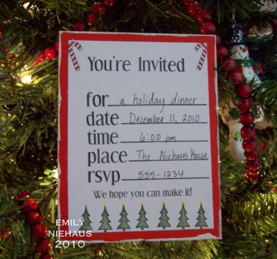 Christmas Dinner Invite
I created this holiday invite, with the invite2create and the Christmas2build set.  I used one of those snow maker markers for the border.  
The invite set is a MUST HAVE for your stamp collection.  You can make an invite for any and every occasion by adding seasonal and themed stamps from your other TSOL sets!

TFL!

http://emmielouwho.blogspot.com/
Keywords: invite2create christmas2build invitation Christmas
