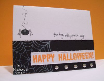 itsy bitsy spider...
Used the limited edition web4you set for this Halloween card.  I also used the Happy Halloween sentiment from spooky2scare set.

TFL!
Keywords: web4you Halloween