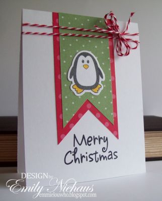 *Christmas Penguin
I used one of the new penguin dies along with a penguin from the morepenguins2love set for this card.

TFL!

http://emmielouwho.blogspot.com/

