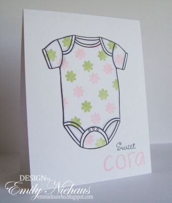 *Sweet Cora
For this card I used the onesie4baby and the "sweet" is from the sweet4babies set.

TFL!

http://emmielouwho.blogspot.com/
Keywords: crayonletters2stamp onesie4baby