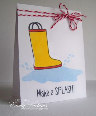 *Make A Splash!
Don't you just love these boots?! Toooooo cute!
I used Stephanie's inks in Licorice, Strawberry, Banana, and Sky.

TFL!

http://emmielouwho.blogspot.com/


