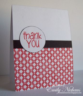 *back2squares thank you
Love this new background stamp! It makes creating quick and easy cards.  I used Stephanie's inks in Licorice and Strawberry!

TFL!

http://emmielouwho.blogspot.com/
