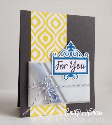 *For You
I used the new gift card envelope die and the sign4words set and matching die for this card. :)
Keywords: sign4words