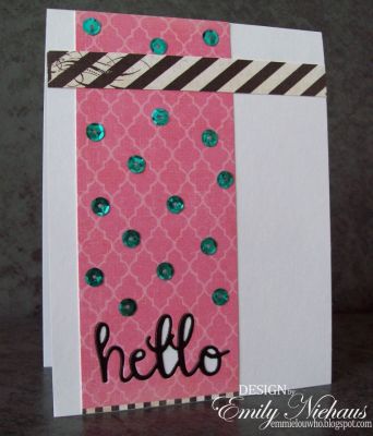 *Sequined hello
love the new "hello" word die!

TFL!

