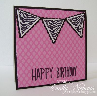 *Zebra Pennant birthday
I used the Sizzix Framelit Pennant Banner set for this card. 

TFL!

http://emmielouwho.blogspot.com/
Keywords: Pennantbanner